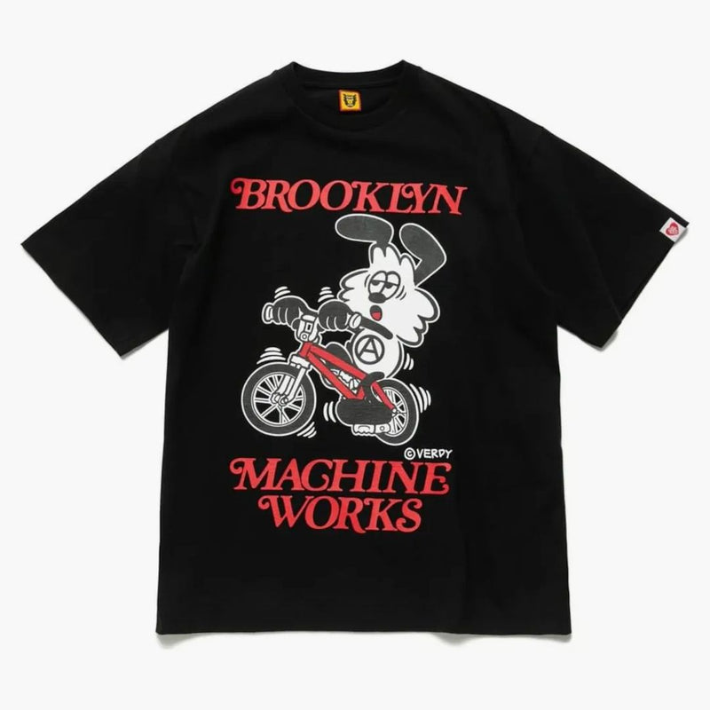 Human Made X Brooklyn Machine Works x Girls Don't Cry Camiseta Negra