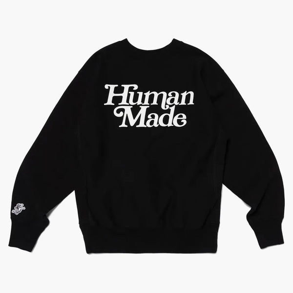 Lidská vyrobená x dívky Don't Cry Crew Neck mikina černá