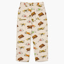 Human Made X Kaws Animal Pattered Pants White