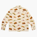 Human Made X Kaws Animal Patterned Shirt White