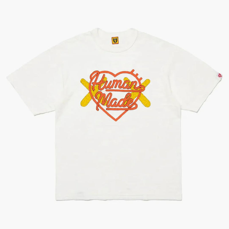 Grafické tričko s lidským vyrobeným x Kaws (FW23) bílé