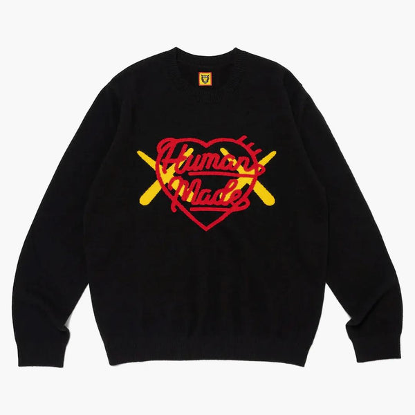Human Made X Kaws Knit Sweater Black