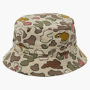 Human Made X Kaws Made Camo Bucket Has Brown