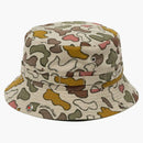 Human Made X Kaws Made Camo Bucket Has Brown