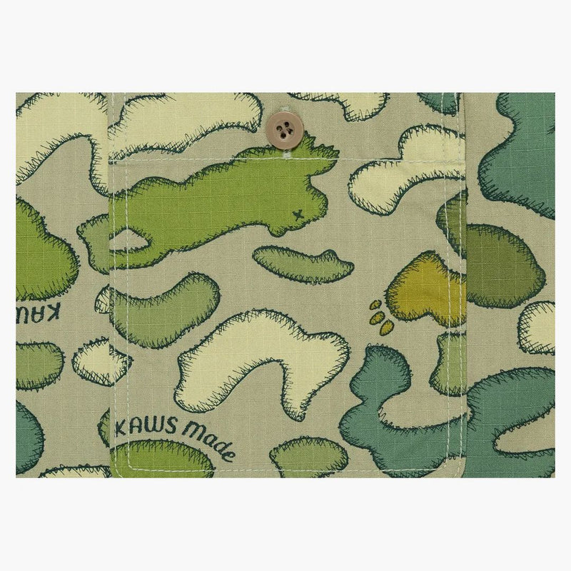 Human Made X Kaws Made Camo Shirt Olivedrab