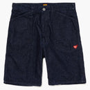 Human Made X Kaws Made Denim shorts indigo