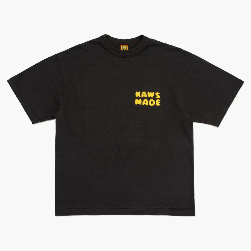 Lidské vyrobené x Kaws vyrobilo grafické tričko III (SS24) černé