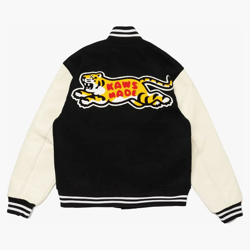 Human Made X Kaws Varsity I Jacket Black