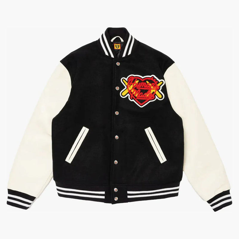 Human Made X Kaws Varsity I Jacket Black