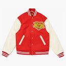 Human Made X Kaws Varsity I Jacket Red