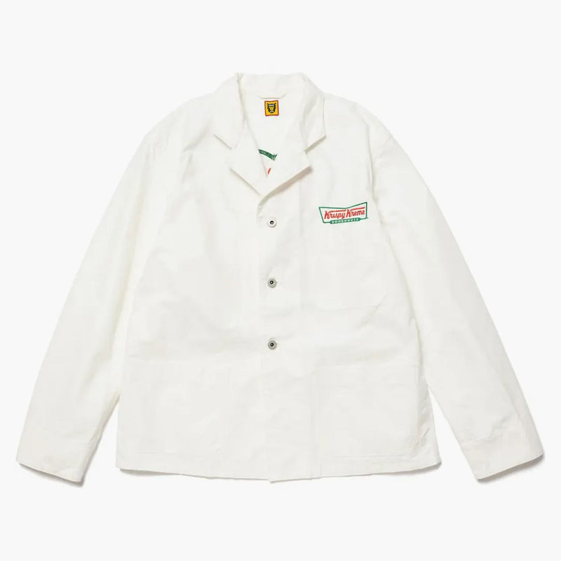 Human Made X crispy kreme factory jacket white
