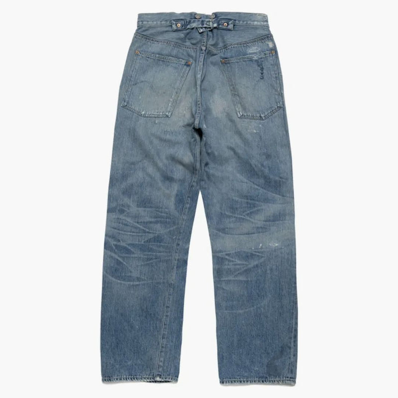 Lidský vyrobený x levis 501 1915 džínové džíny indigo
