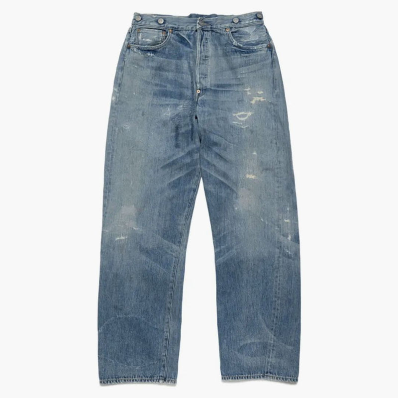 Lidský vyrobený x levis 501 1915 džínové džíny indigo