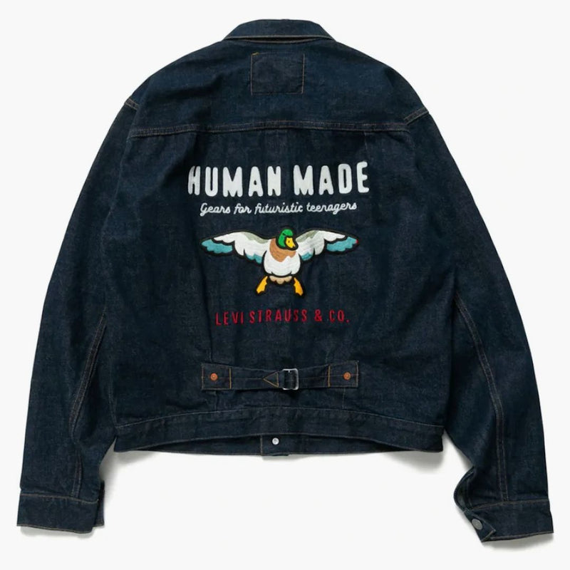 Human Made X Levis 506 japanska lastbilsjacka indigo