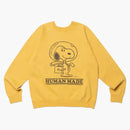 Human Made X Peanuts #1 Snoopy Sweatshirt Yellow
