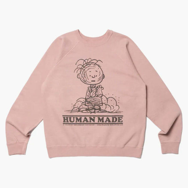 Human Made X Peanuts #2 Charlie Brown Sweatshirt Pink