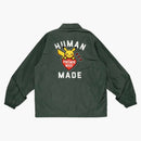Human Made X Pokemon Coach Jacket Green