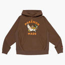 Human Made X Pokemon Heavy Weight Hoodie Brown