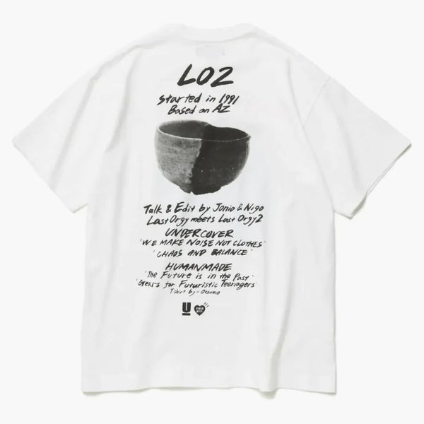 Human Made X Undercover Last orgy 2 1991 S/s T-shirt vit