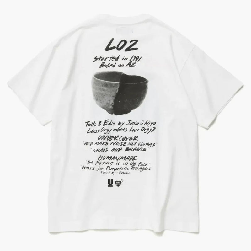 Lidský vyrobený x Undercover Last Orgy 2 1991 S/S tričko bílé