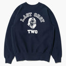 Lidská vyrobená x Undercover Last Orgy 2 Crewneck mikina námořnictva