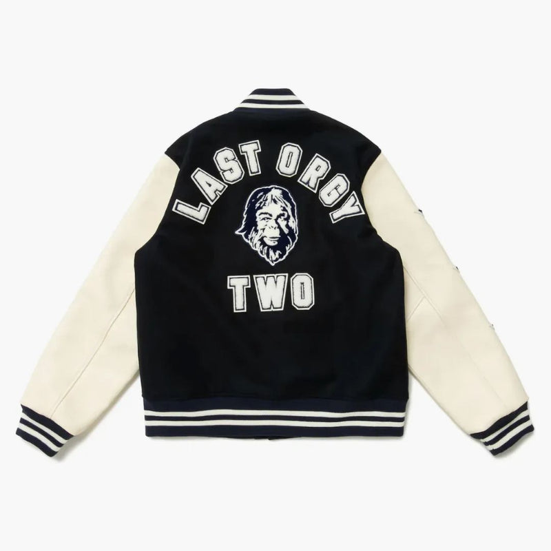 Human Made X Undercover Last Orgy 2 Varsity Jacket Navy