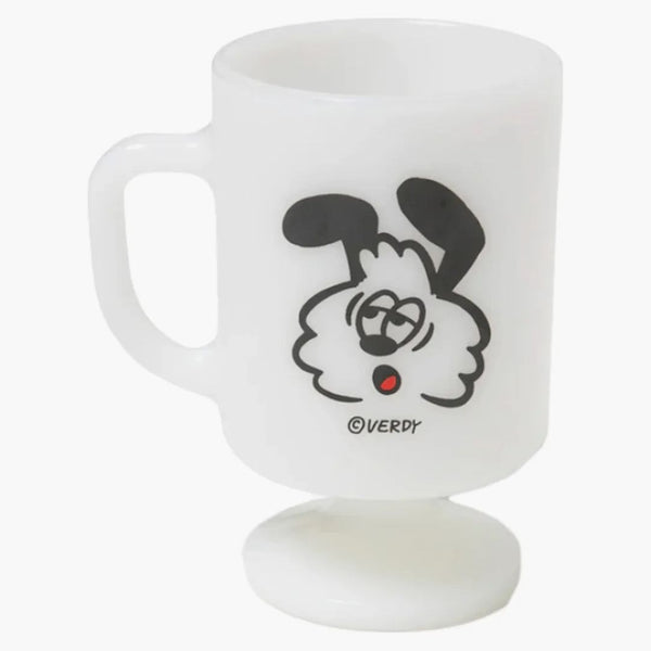 Human Made X Verdy Vick Milk Glass Pedestal Mug White