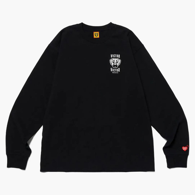 Human Made X Victor Victor L/S T-shirt Black