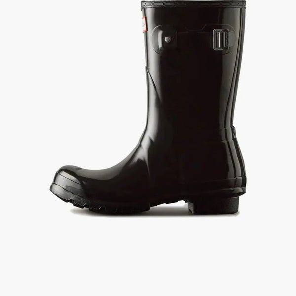 Hunter Original Short Gloss Rain Boots Black (women's)