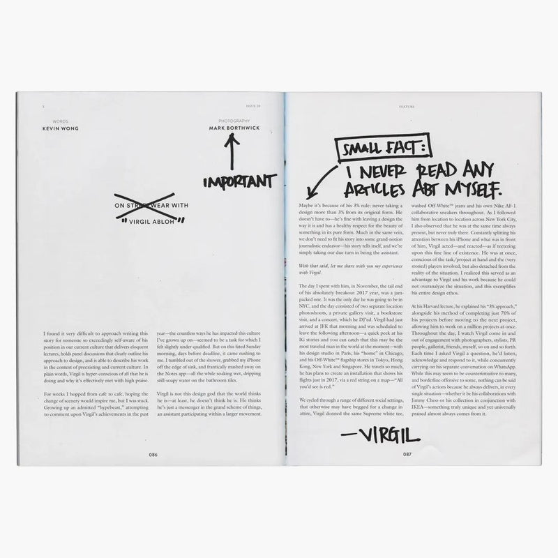 Vydání časopisu Hypebeast 20: The X Issue - Virgil Abloh Cover Book Multi