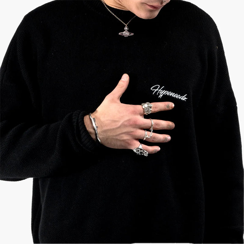 Hypeneedz Basics Knit Sweater Model Nah