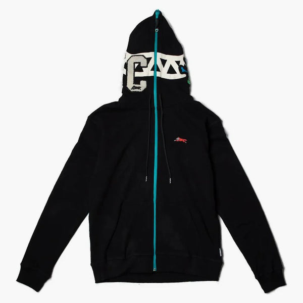 Glassblockhuvud hoodie svart
