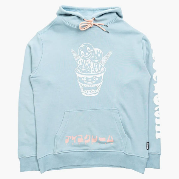 Glass Bow Tie Hoodie Blue
