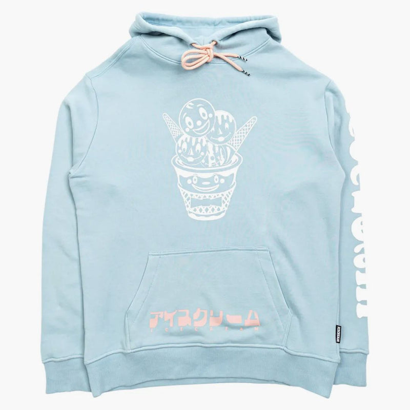 Glass Bow Tie Hoodie Blue