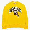 Helado de cereza en la parte superior suéter amarillo/solar