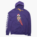 Helada de cereza en la capa superior Púrpura