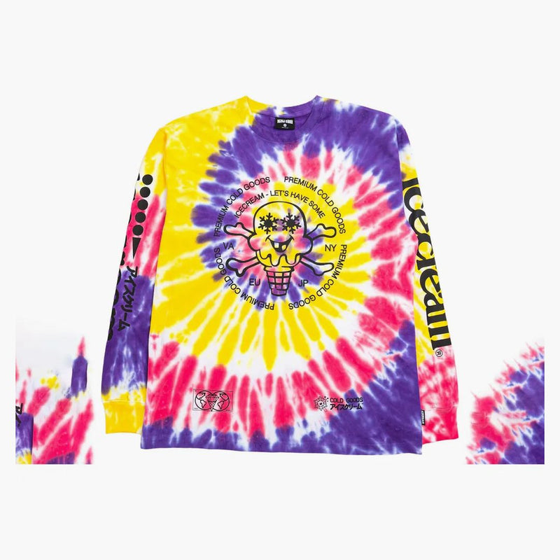 Ice Cream Cold Goods Long Sleeve Tea Multi/Tie Dye