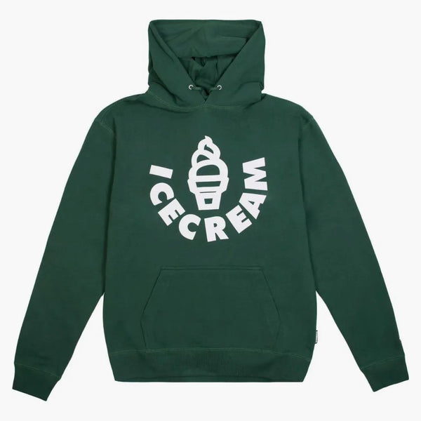 Glass Cone hoodie grön