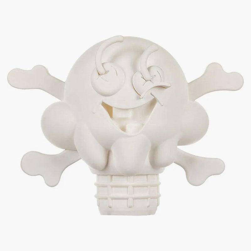 Ice Cream Cones and Bones Figurine White
