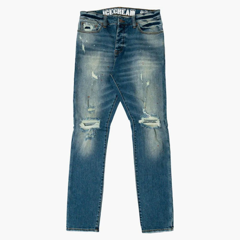 Ice Cream Cream Jeans Blue