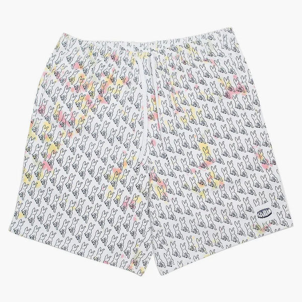 Glass krossskorts vit