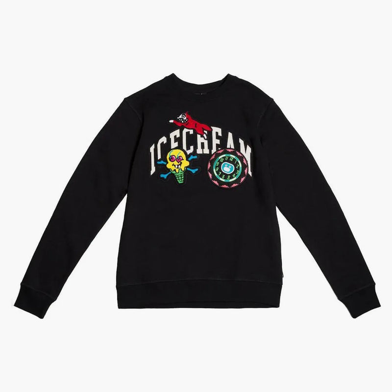 Ice Cream Cunningham Crew Sweater Black