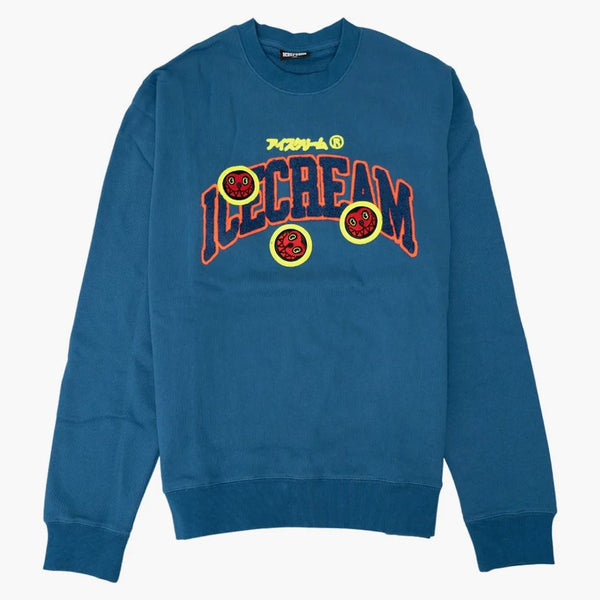 Glass slutspel Crew Sweater Blue/Dark Blue