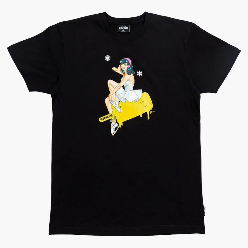 Ice cream figure tea black