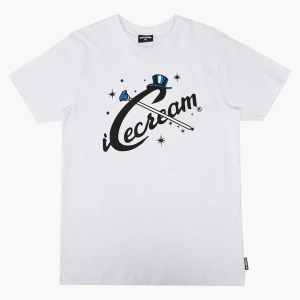 Glass glimt tee vit