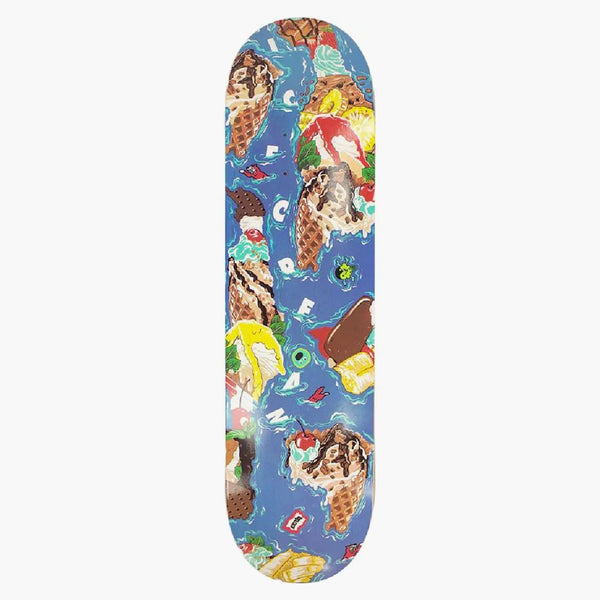 Glass ö skateboard däck blå
