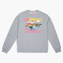 Ice Cream Moon Crew Sweater Gray