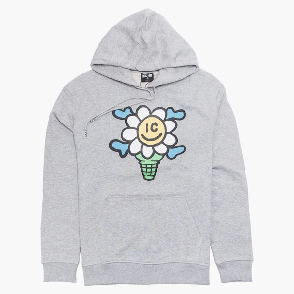 Glass polär kepsar hoodie hontergrå
