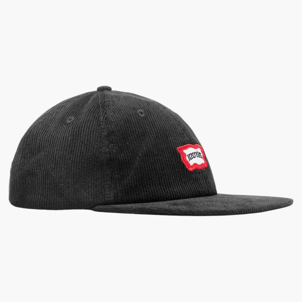 Glass skugga visir corduroy cap svart