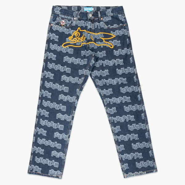 Glass X Vandy Running Dog Denim Jacquard Indigo